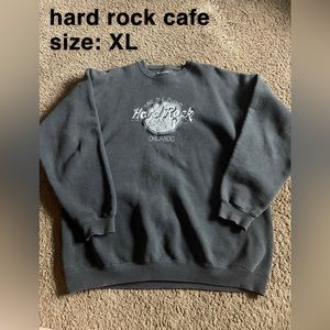 Grey Hard Rock Cafe Orlando Crew Neck